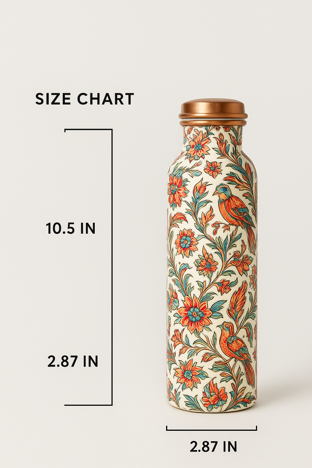 MEENA DESIGN COPPER BOTTLE - 950ml