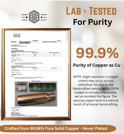 SHIVARA MATT COPPER  BOTTLE - 950 ML