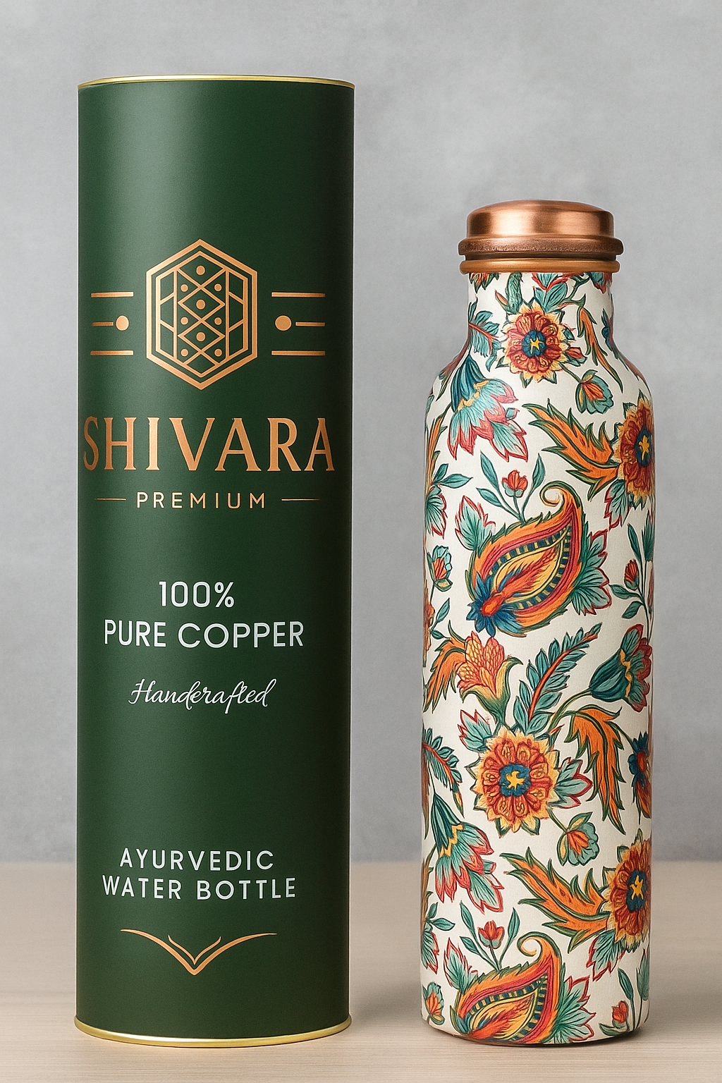 MEENA DESIGN COPPER BOTTLE - 950ml