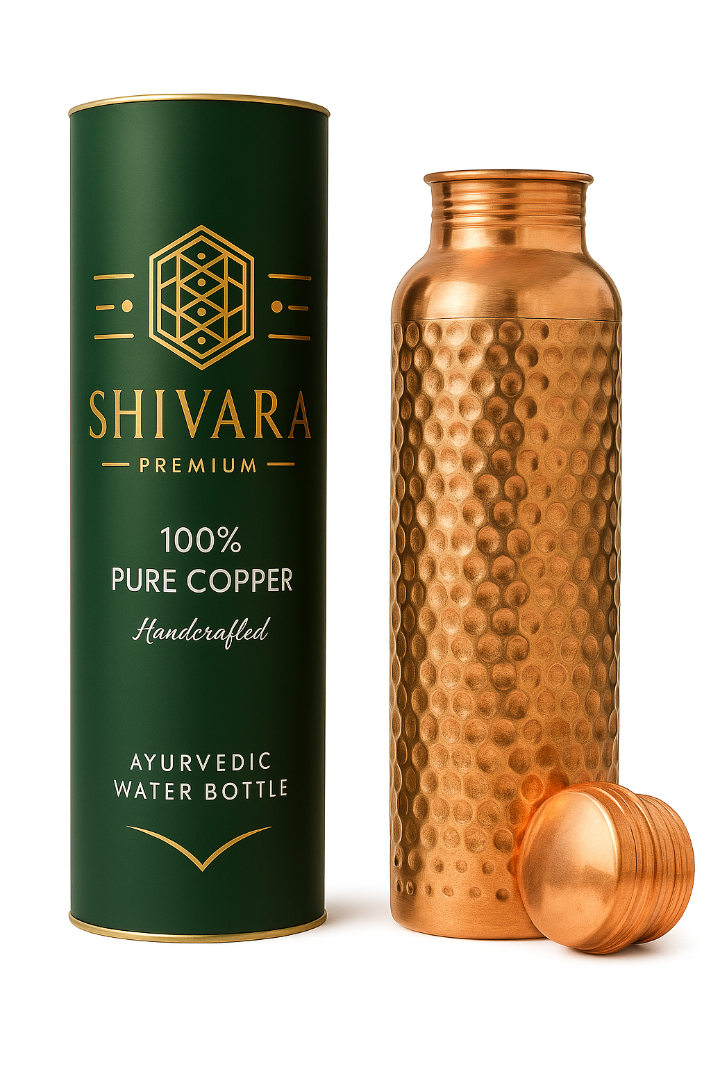 HAMMERED COPPER BOTTLE - 950 ML