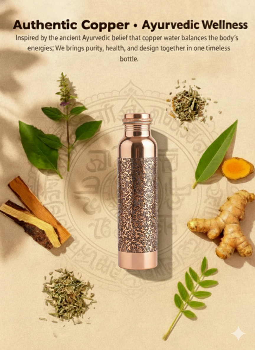 EACHING DESIGN COPPER BOTTLE -950ML