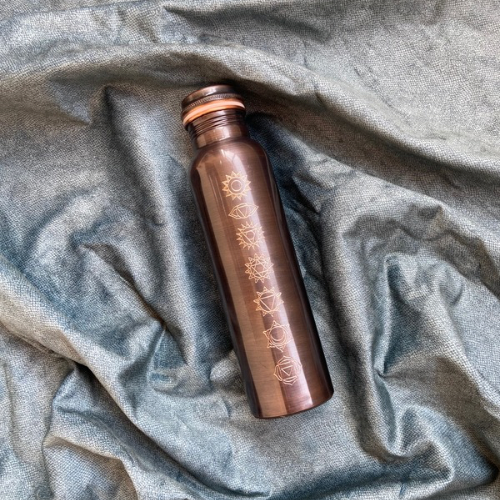 Seven Chakkra Copper Bottle - 950 ML