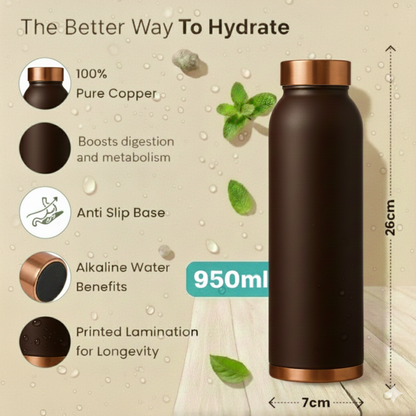 SHIVARA MATT COPPER  BOTTLE - 950 ML